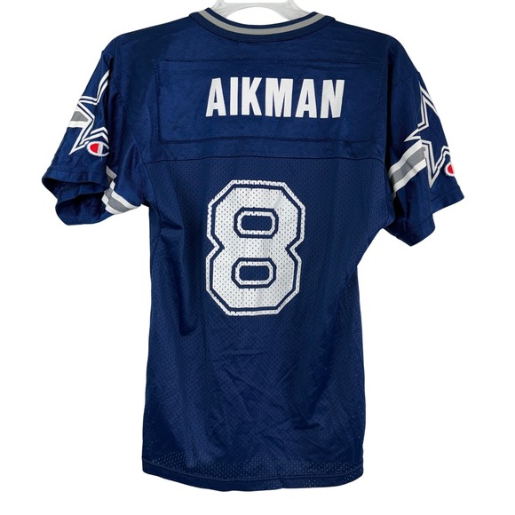 Champion Other - Champion Dallas Cowboys Troy Aikman 8 Jersey Kids Medium 10-12 Navy Blue 90s USA